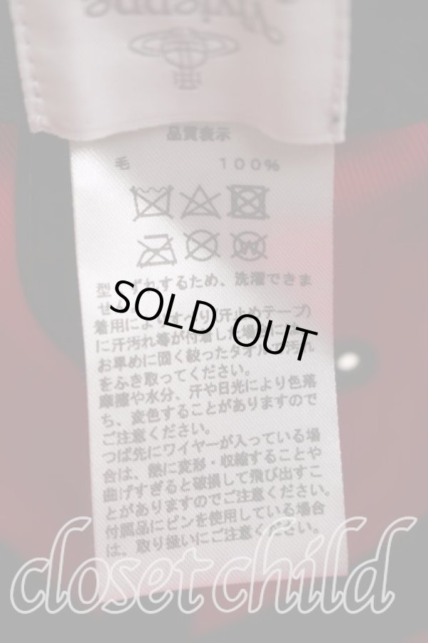 画像5: ヴィヴィアンウエストウッド 中古 / ツイードラインオーブキャップ  青  H-25-12-28-125-ha-OD-ZH (5)