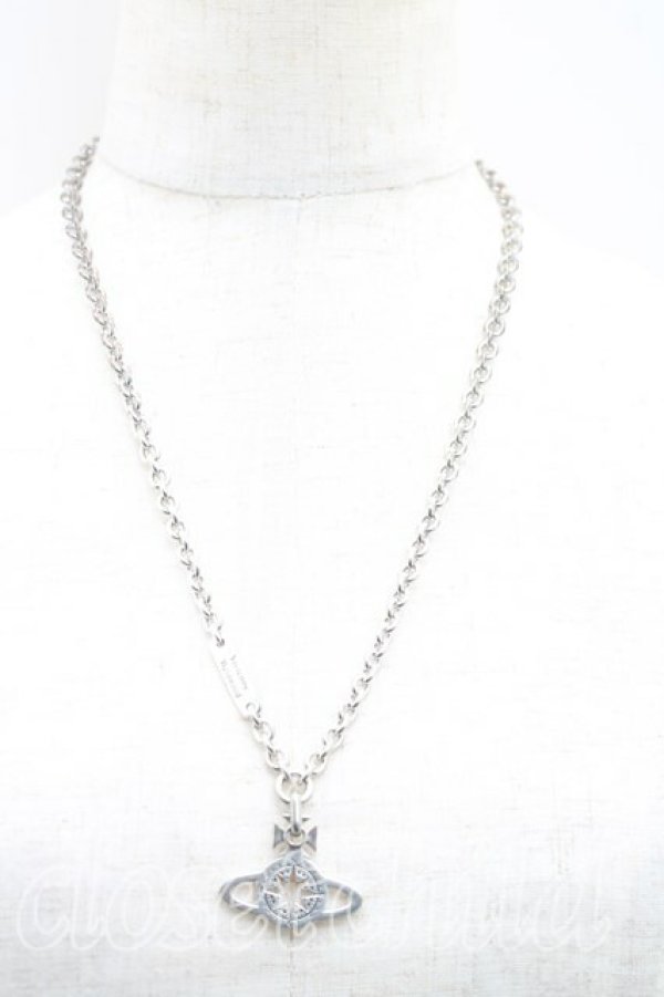 画像6: ヴィヴィアンウエストウッド 中古 / ATLAS ORB ネックレス  シルバー  H-25-12-28-126-nl-IN-ZH (6)