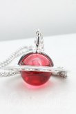 画像2: ヴィヴィアンウエストウッド 中古 / ジャイアントオーブネックレス  シルバーｘピンク  H-25-12-28-128-nl-OD-ZH (2)