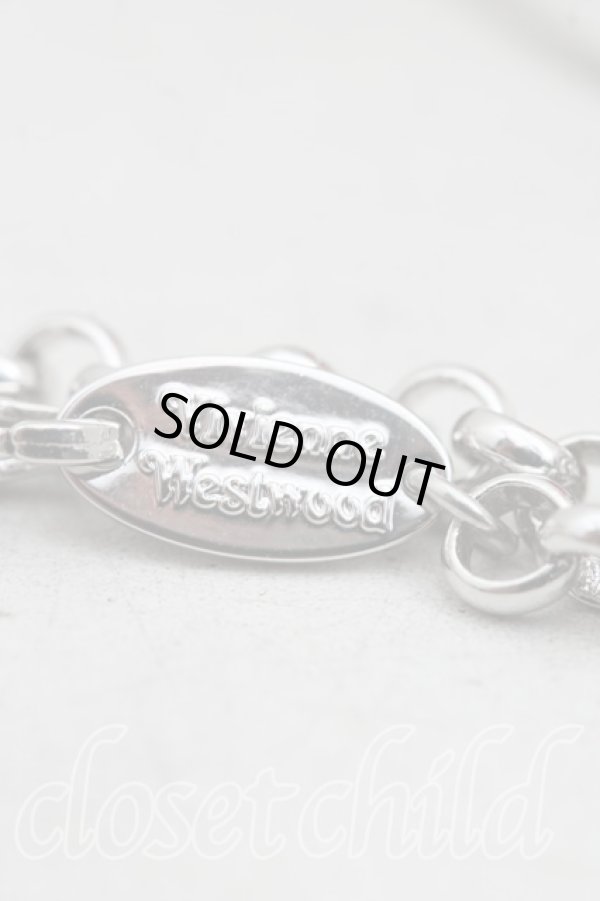 画像4: ヴィヴィアンウエストウッド 中古 / ジャイアントオーブネックレス  シルバーｘピンク  H-25-12-28-128-nl-OD-ZH (4)