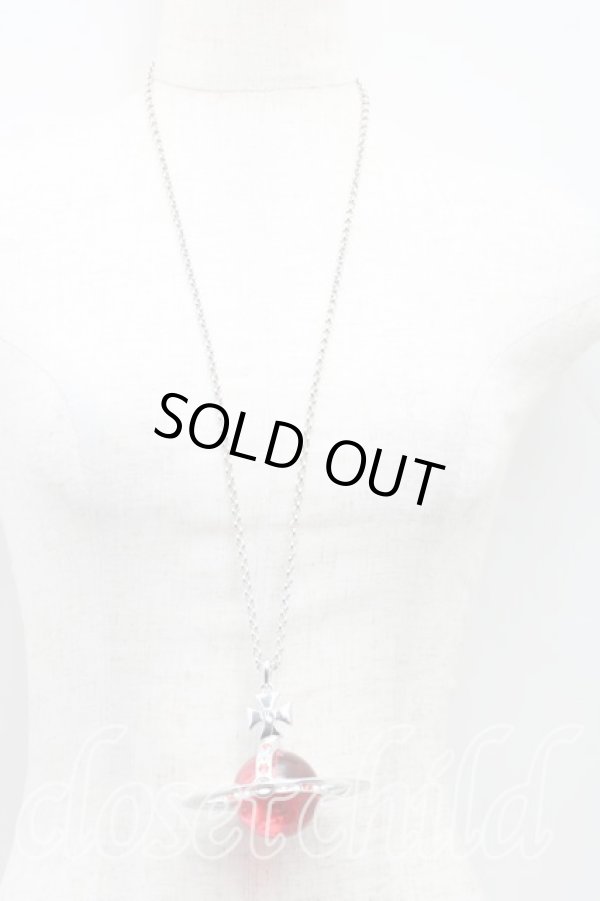 画像5: ヴィヴィアンウエストウッド 中古 / ジャイアントオーブネックレス  シルバーｘピンク  H-25-12-28-128-nl-OD-ZH (5)