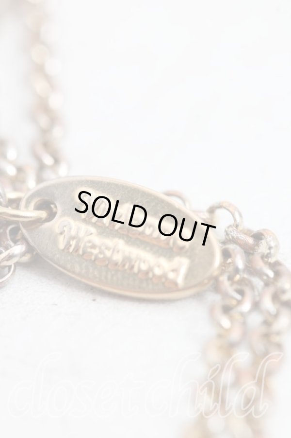 画像4: ヴィヴィアンウエストウッド 中古 / ミニバスレリーフネックレス  ゴールド  H-25-12-28-129-nl-OD-ZH (4)