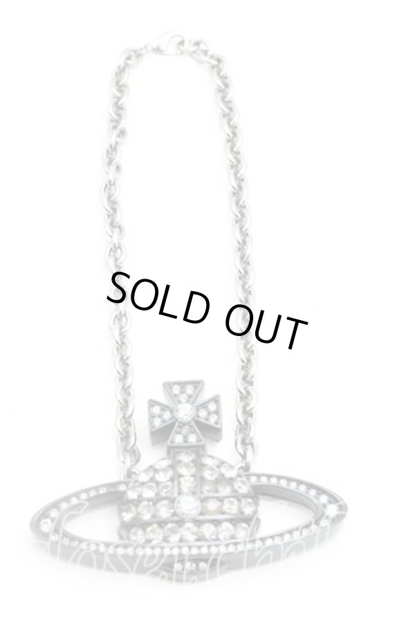 画像3: ヴィヴィアンウエストウッド 中古 / レジンバスレリーフネックレス  黒  H-25-12-28-130-nl-OD-ZH (3)