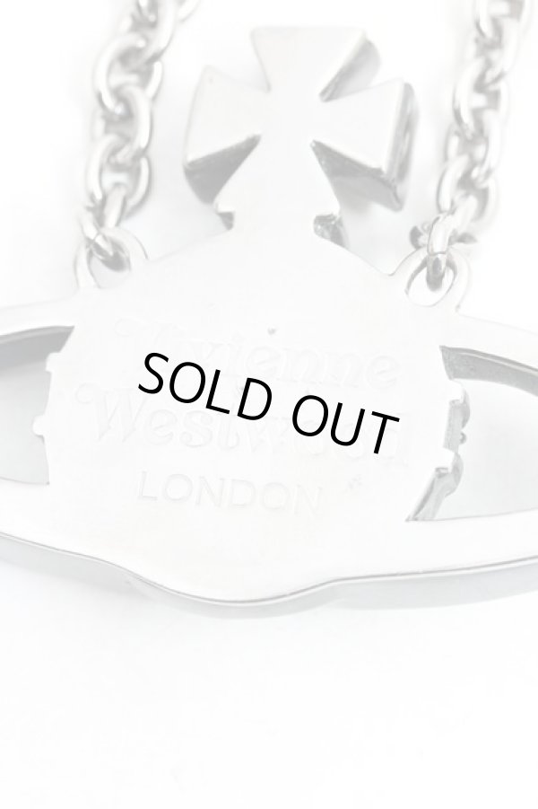 画像4: ヴィヴィアンウエストウッド 中古 / レジンバスレリーフネックレス  黒  H-25-12-28-130-nl-OD-ZH (4)