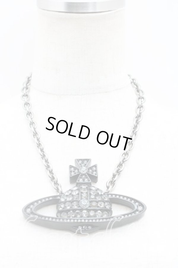 画像5: ヴィヴィアンウエストウッド 中古 / レジンバスレリーフネックレス  黒  H-25-12-28-130-nl-OD-ZH (5)