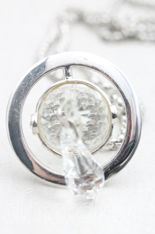 画像3: ヴィヴィアンウエストウッド 中古 / Crystal Dropスモールペンダント  シルバー  H-25-12-28-131-nl-OD-ZH (3)