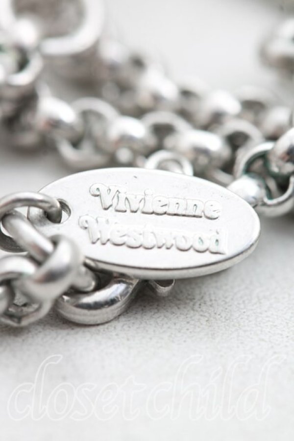 画像4: ヴィヴィアンウエストウッド 中古 / Crystal Dropスモールペンダント  シルバー  H-25-12-28-131-nl-OD-ZH (4)