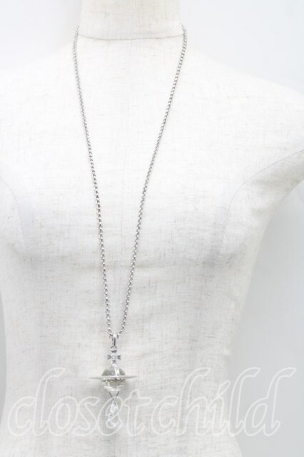 画像5: ヴィヴィアンウエストウッド 中古 / Crystal Dropスモールペンダント  シルバー  H-25-12-28-131-nl-OD-ZH (5)