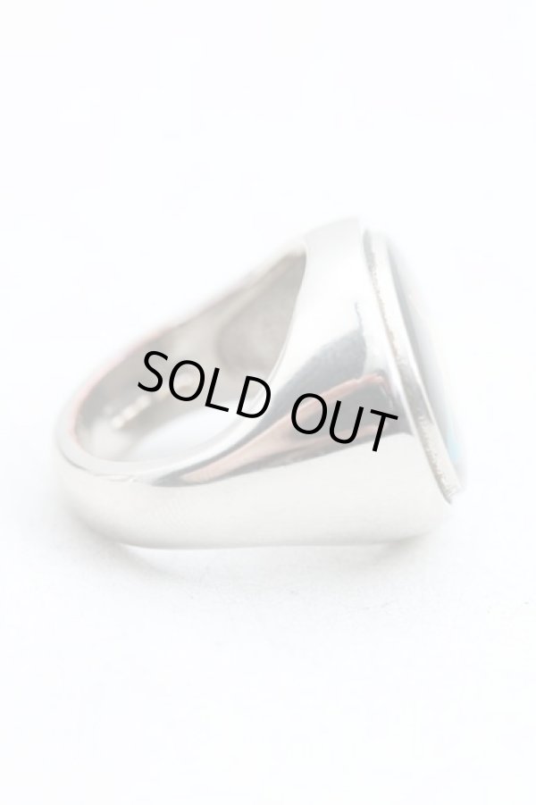 画像3: ヴィヴィアンウエストウッド 中古 / エナメルオーブリング XS(6号相当） シルバーｘ黒  H-25-12-28-134-rg-OD-ZH (3)