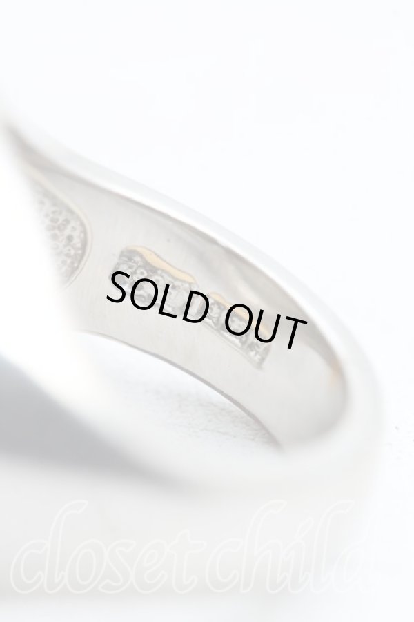 画像5: ヴィヴィアンウエストウッド 中古 / エナメルオーブリング XS(6号相当） シルバーｘ黒  H-25-12-28-134-rg-OD-ZH (5)