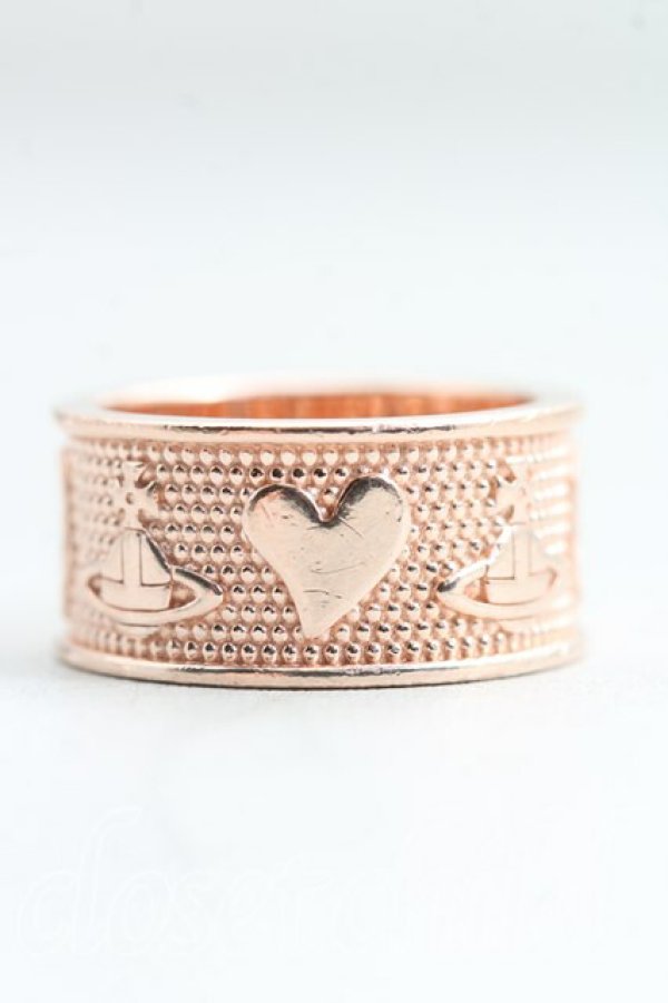 画像2: ヴィヴィアンウエストウッド 中古 / KINGSTONリング XS（10号相当） ピンクゴールド  H-25-12-28-135-rg-OD-ZH (2)