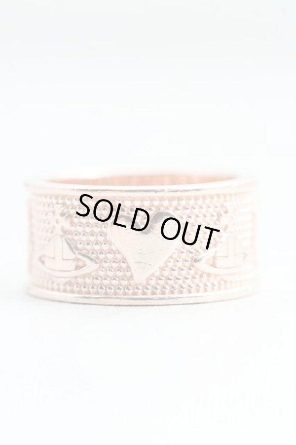 画像2: ヴィヴィアンウエストウッド 中古 / KINGSTONリング XS（10号相当） ピンクゴールド  H-25-12-28-135-rg-OD-ZH (2)