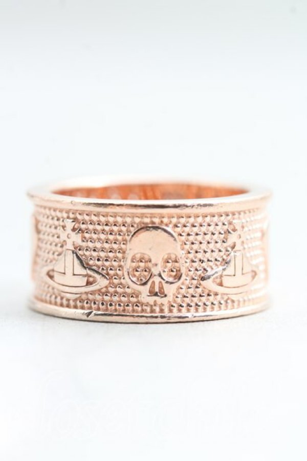 画像3: ヴィヴィアンウエストウッド 中古 / KINGSTONリング XS（10号相当） ピンクゴールド  H-25-12-28-135-rg-OD-ZH (3)