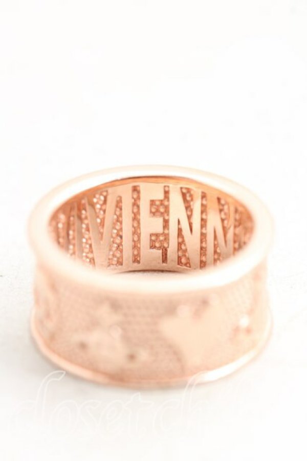画像4: ヴィヴィアンウエストウッド 中古 / KINGSTONリング XS（10号相当） ピンクゴールド  H-25-12-28-135-rg-OD-ZH (4)
