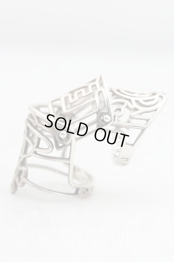 画像2: ヴィヴィアンウエストウッド 中古 / シンラインアーマーリング L(13号相当） シルバー  H-25-12-28-136-rg-OD-ZH (2)