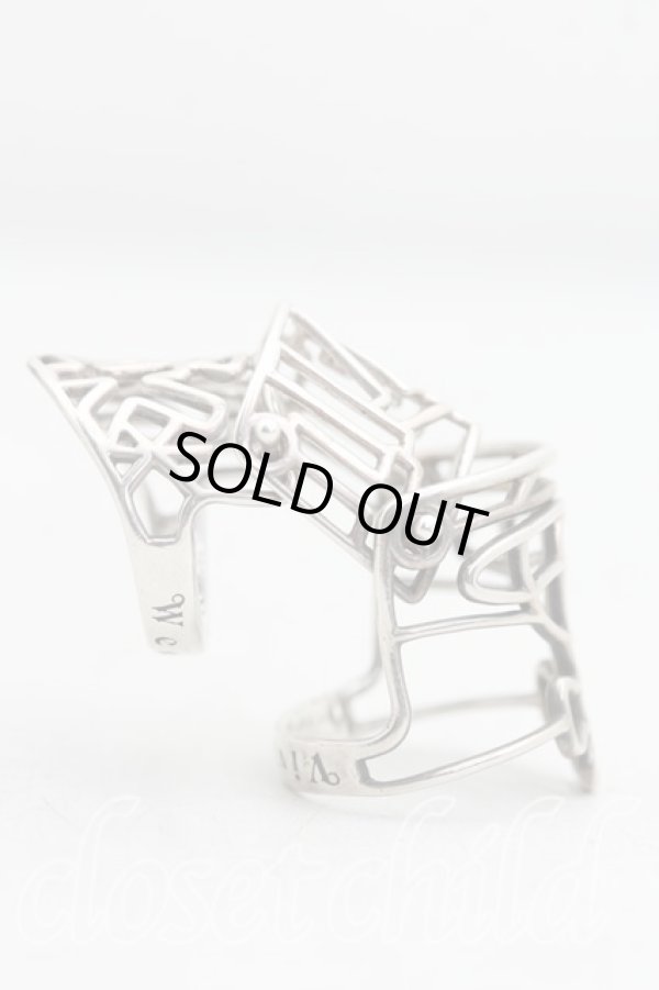 画像3: ヴィヴィアンウエストウッド 中古 / シンラインアーマーリング L(13号相当） シルバー  H-25-12-28-136-rg-OD-ZH (3)