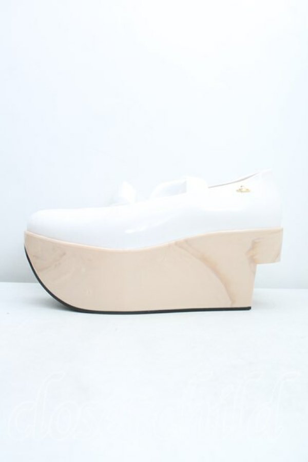 画像3: ヴィヴィアンウエストウッド×Melissa 中古 / メリッサロッキンホースバレリーナ EU38（24cm相当） 白  H-25-12-28-137-sh-OD-ZH (3)