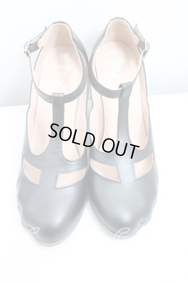 画像2: Worlds End 中古 / T-BARシューズ UK4（23cm相当） 黒  H-25-12-28-138-sh-OD-ZH (2)