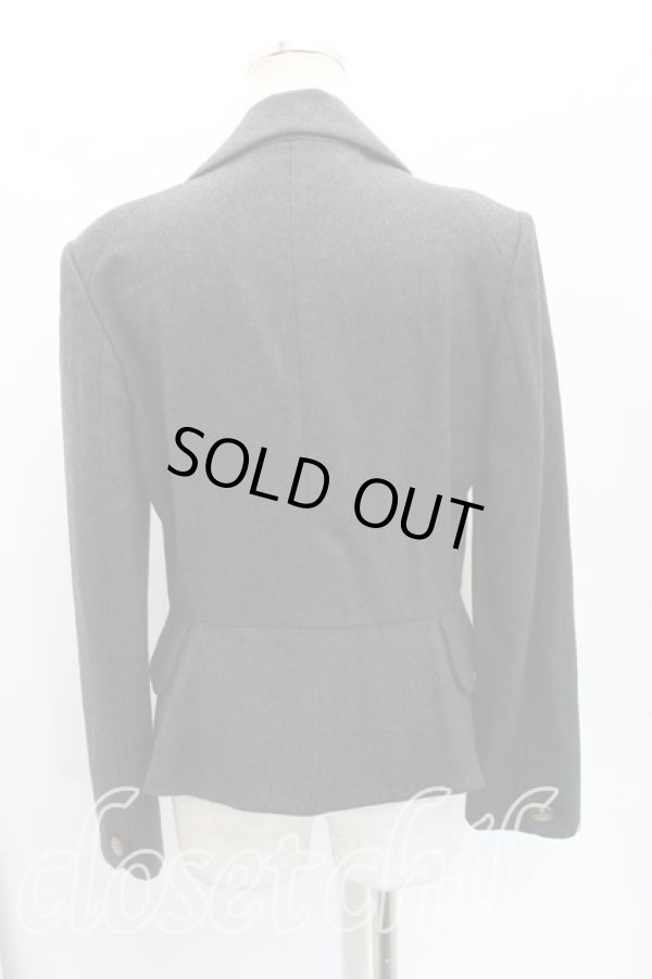 画像2: ヴィヴィアンウエストウッド 中古 / ラブジャケット 3（11号相当） 灰ｘ黒  H-25-12-28-002-jc-OD-ZH (2)