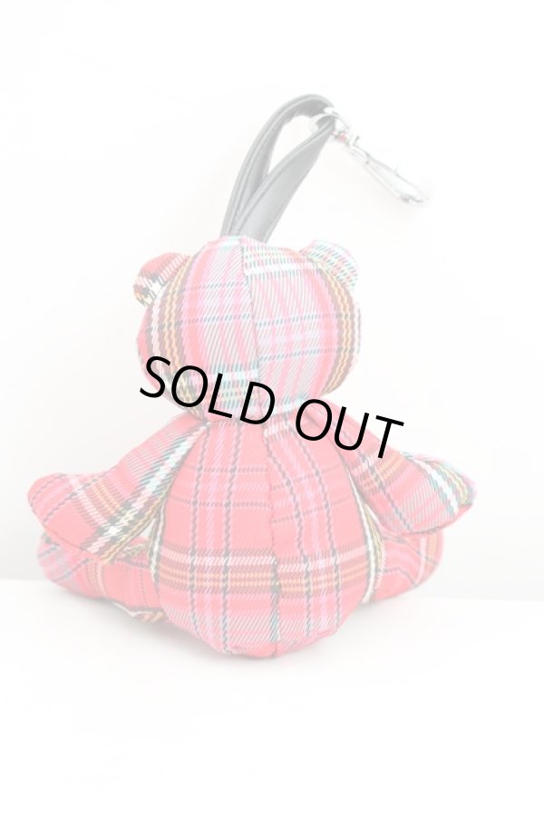 画像2: ANGLOMANIA 中古 / テディベアストラップ  赤  H-25-12-28-144-gd-OD-ZH (2)