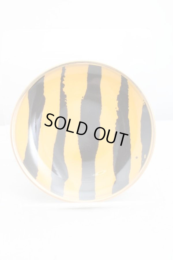 画像3: ANGLOMANIA 中古 / 豆皿  茶ｘ灰ｘ黄色  H-25-12-28-147-gd-OD-ZH (3)