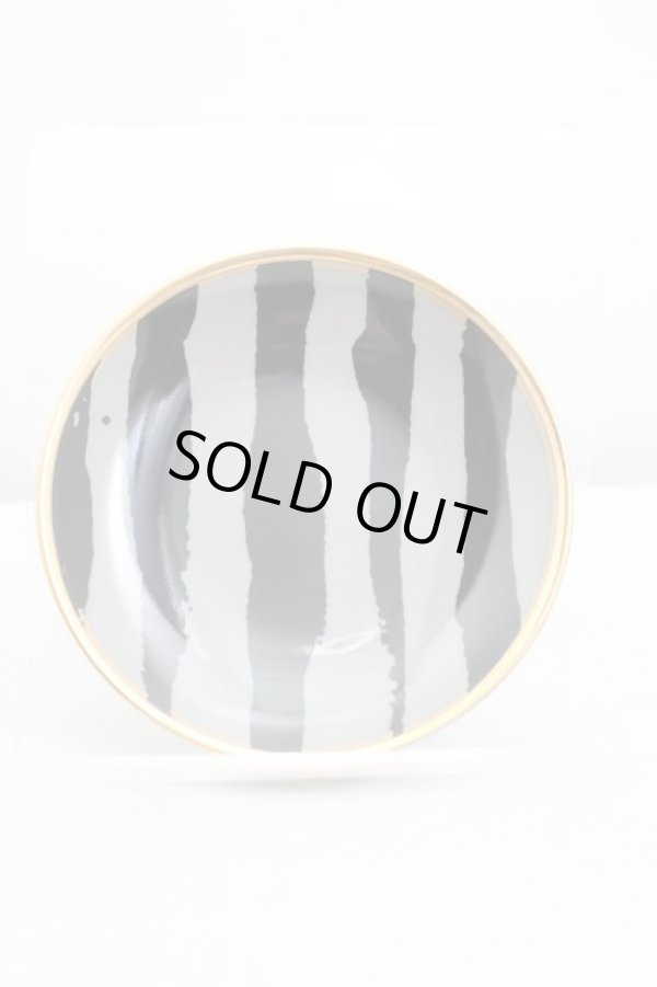 画像4: ANGLOMANIA 中古 / 豆皿  茶ｘ灰ｘ黄色  H-25-12-28-147-gd-OD-ZH (4)