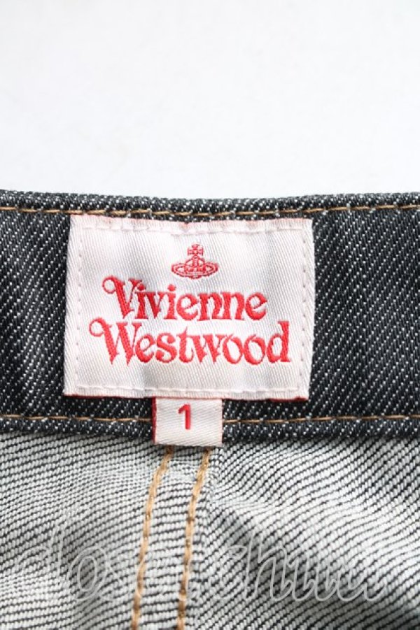 画像3: ヴィヴィアンウエストウッド 中古 / ステッチオーブスキニーデニム 1（7号相当） インディゴ  H-25-12-28-016-pa-OD-ZH (3)