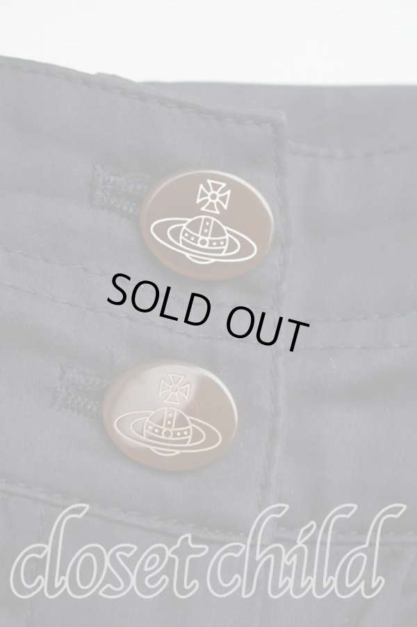 画像6: ヴィヴィアンウエストウッド 中古 / プリーツキュロット 2（9号相当） 黒  H-25-12-28-017-pa-OD-ZH (6)