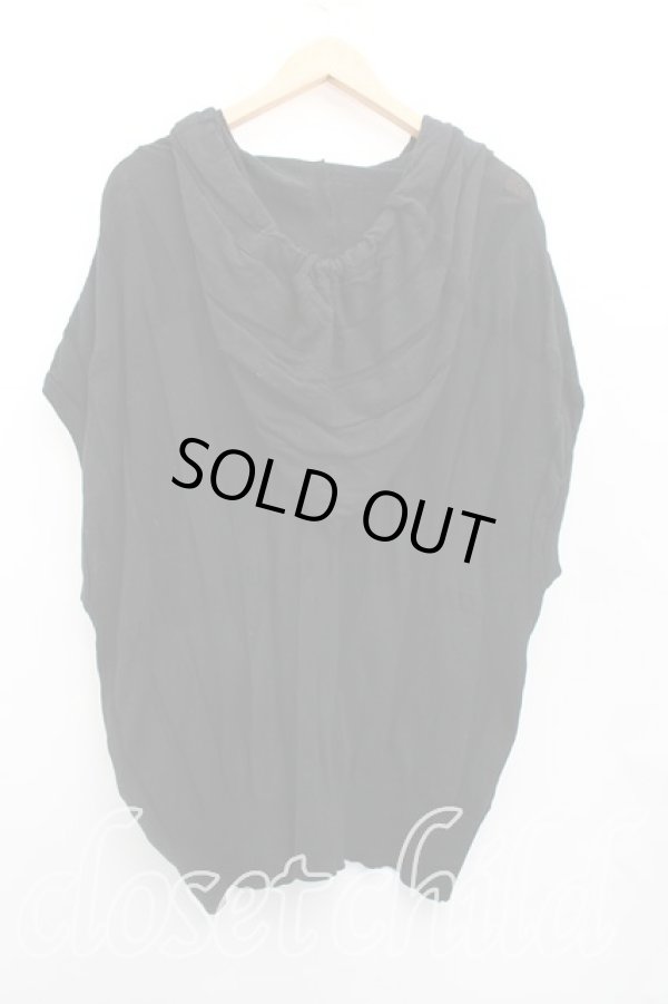 画像2: ヴィヴィアンウエストウッド MAN 中古 / サマーニットノースリーブフーディ FREE 黒  H-26-01-11-020-to-IN-ZH (2)