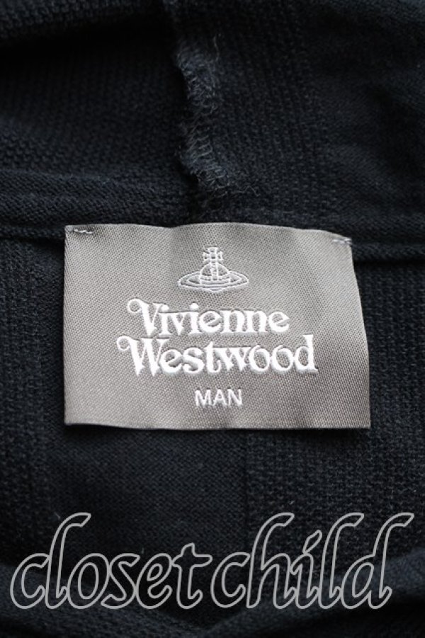 画像3: ヴィヴィアンウエストウッド MAN 中古 / サマーニットノースリーブフーディ FREE 黒  H-26-01-11-020-to-IN-ZH (3)