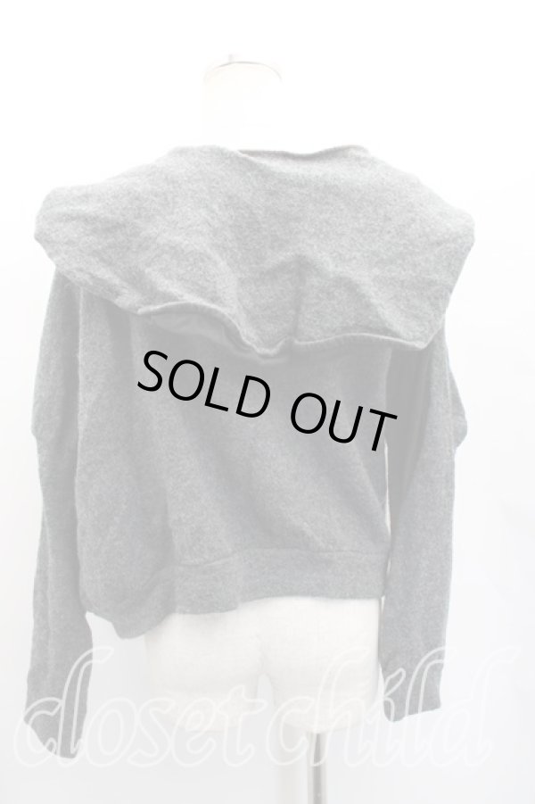 画像2: ANGLOMANIA 中古 / ウール脇下切替フーディパーカー S 灰  H-26-01-11-023-to-IN-ZH (2)