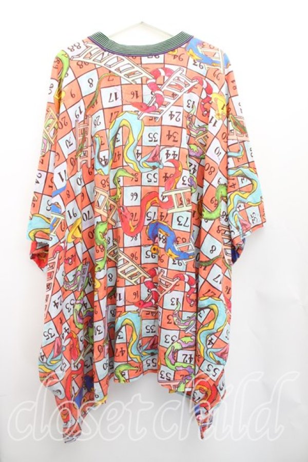 画像2: ヴィヴィアンウエストウッド MAN 中古 / "SNAKES AND LADDERS"リラックスTシャツ FREE マルチ  H-26-01-11-025-to-IN-ZH (2)