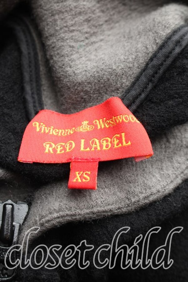 画像3: ヴィヴィアンウエストウッド 中古 / クロップドデビル袖パーカー XS 茶×黒  H-26-01-11-028-to-IN-ZH (3)