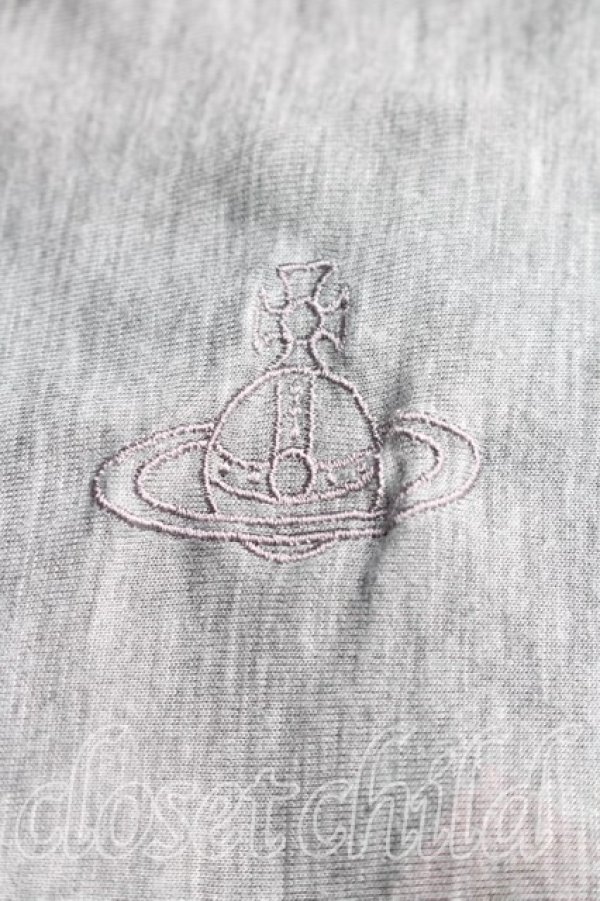 画像6: ヴィヴィアンウエストウッド 中古 / ラインオーブ刺繍カーディガン 2（9号相当） 灰  H-26-01-11-029-to-OD-ZH (6)