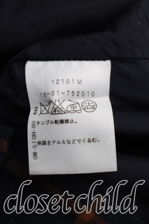 画像4: ヴィヴィアンウエストウッド 中古 / 格子チェックウールパンツ 1(7号相当) 紺×オレンジ  H-26-01-11-003-pa-IN-ZH (4)