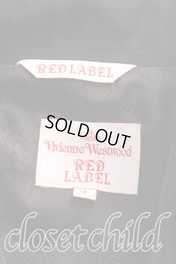 画像3: ヴィヴィアンウエストウッド 中古 / チェックダブルブレストジャケット 3(11号相当) 黒  H-26-01-11-034-jc-IN-ZH (3)