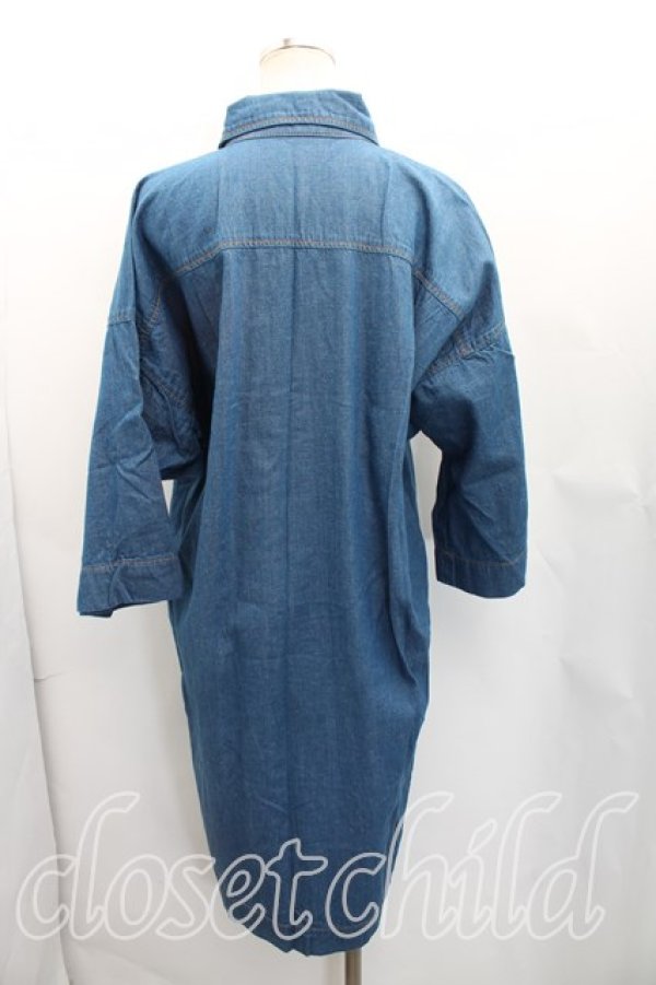 画像2: ヴィヴィアンウエストウッド 中古 / デニムシャツワンピース 00(ワンサイズ) インディゴ  H-26-01-11-036-op-IN-ZH (2)