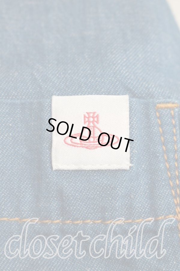 画像6: ヴィヴィアンウエストウッド 中古 / デニムシャツワンピース 00(ワンサイズ) インディゴ  H-26-01-11-036-op-IN-ZH (6)