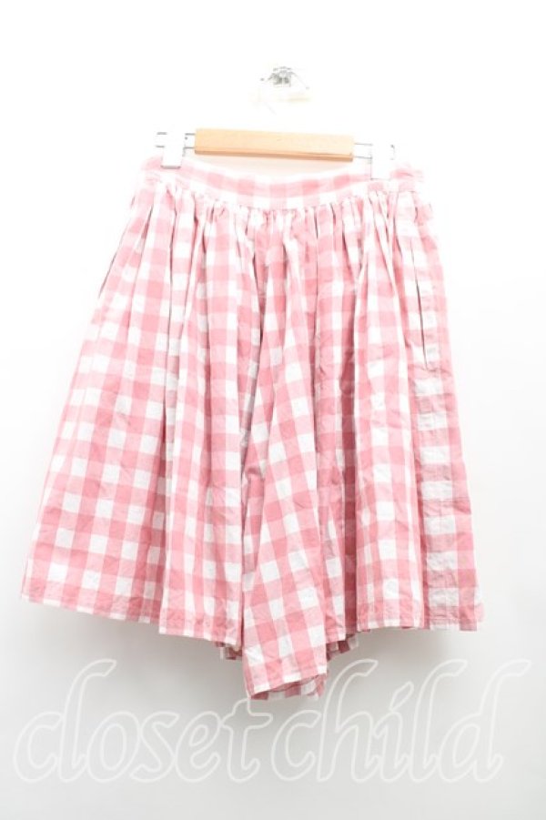 画像2: ANGLOMANIA 中古 / ギンガムチェックパンツ 40(9号相当) ピンク  H-26-01-11-004-pa-IN-ZH (2)