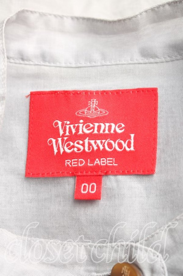 画像3: ヴィヴィアンウエストウッド 中古 / ビブハートシフォンシャツ 00(ワンサイズ) ライトグレー  H-26-01-11-040-bl-IN-ZH (3)