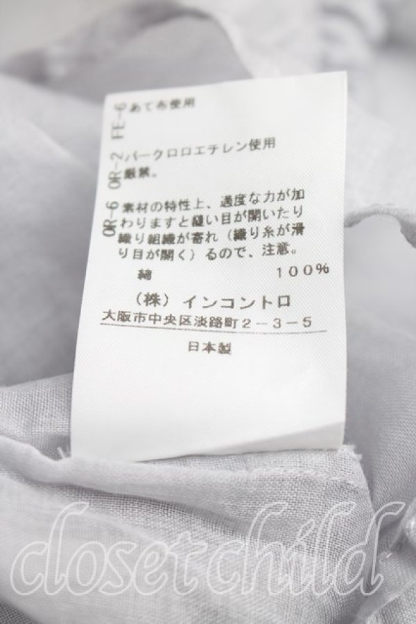 画像5: ヴィヴィアンウエストウッド 中古 / ビブハートシフォンシャツ 00(ワンサイズ) ライトグレー  H-26-01-11-040-bl-IN-ZH (5)