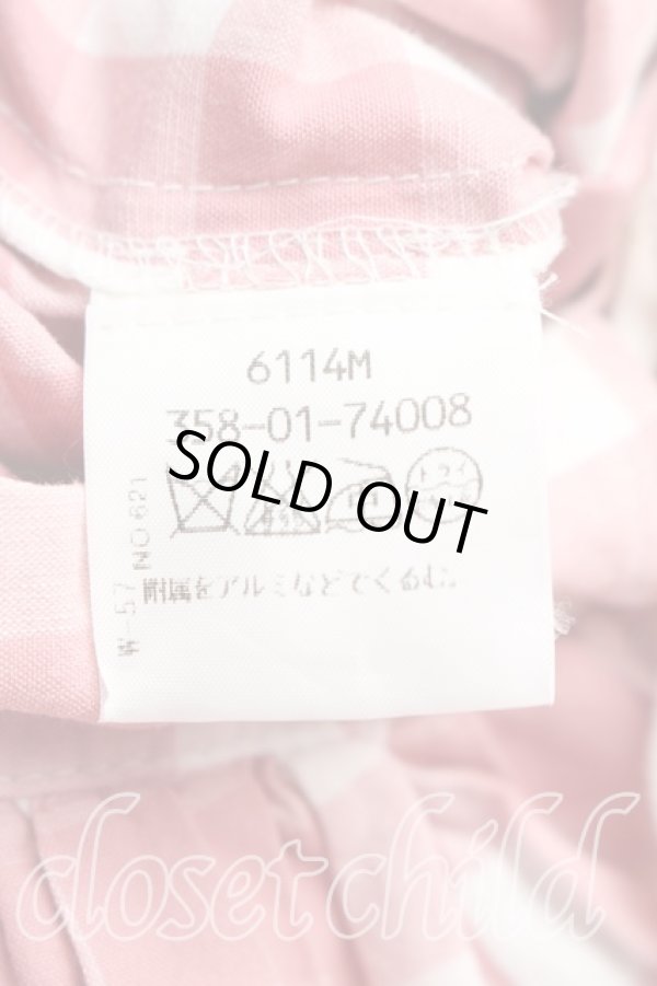 画像4: ANGLOMANIA 中古 / ギンガムチェックパンツ 40(9号相当) ピンク  H-26-01-11-004-pa-IN-ZH (4)