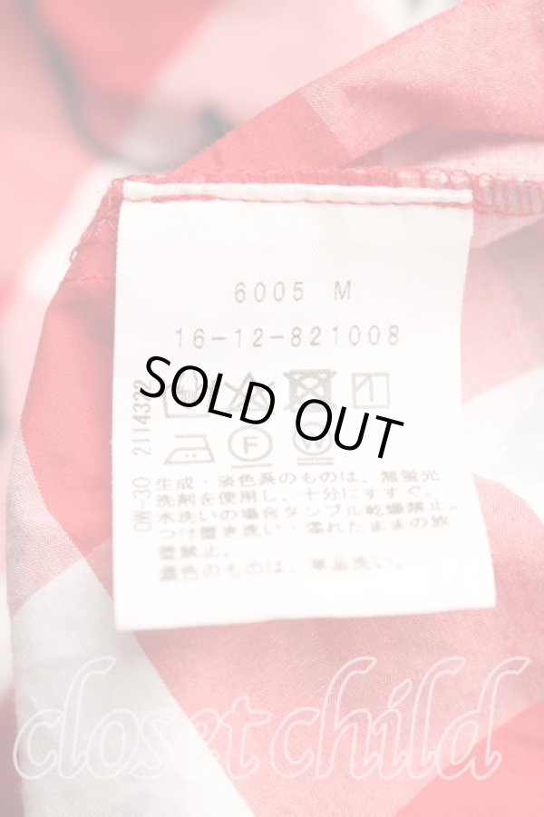 画像4: ヴィヴィアンウエストウッド 中古 / スクリブルハートスモッグシャツ 00(ワンサイズ) 赤  H-26-01-11-041-bl-IN-ZH (4)