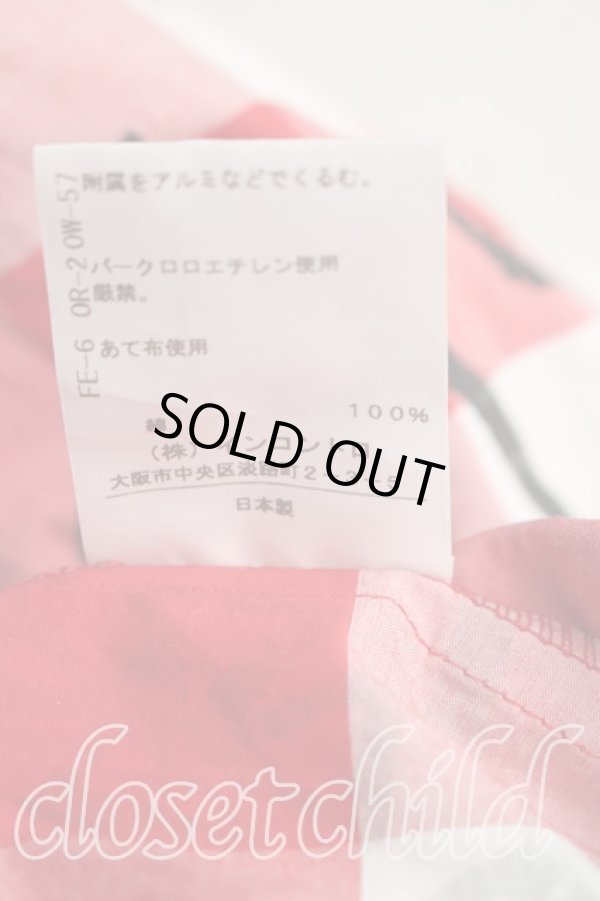 画像5: ヴィヴィアンウエストウッド 中古 / スクリブルハートスモッグシャツ 00(ワンサイズ) 赤  H-26-01-11-041-bl-IN-ZH (5)