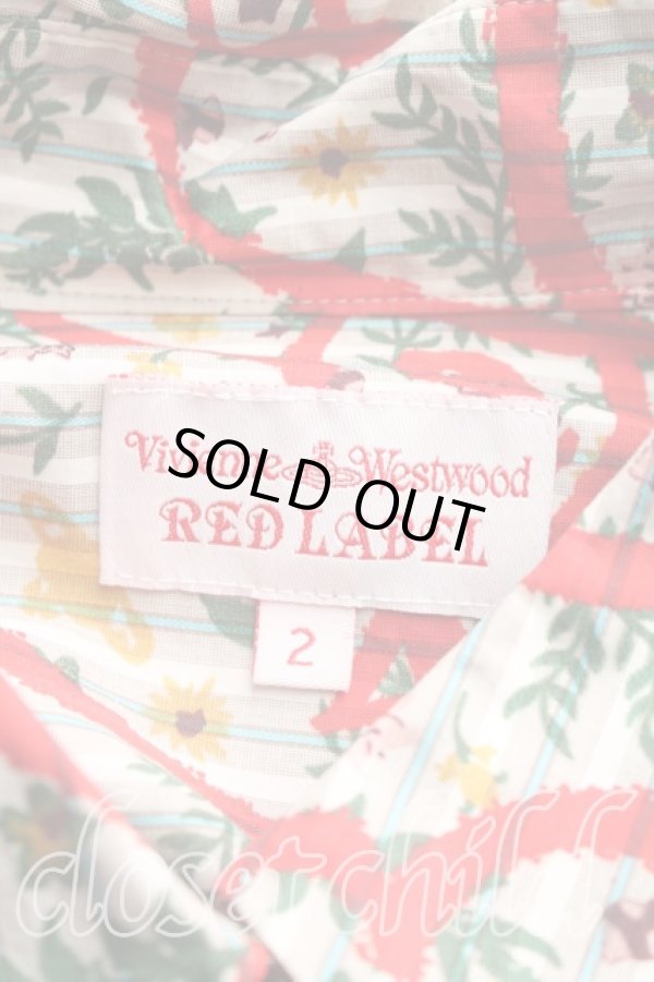 画像3: ヴィヴィアンウエストウッド 中古 / バレンタインハートロングシャツ 2(9号相当) 赤  H-26-01-11-042-bl-IN-ZH (3)