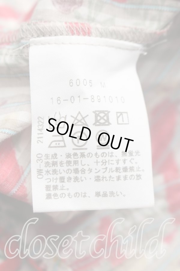 画像4: ヴィヴィアンウエストウッド 中古 / バレンタインハートロングシャツ 2(9号相当) 赤  H-26-01-11-042-bl-IN-ZH (4)