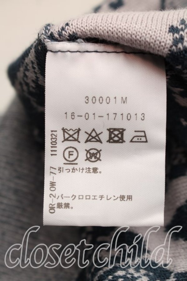 画像4: ヴィヴィアンウエストウッド 中古 / リブ切替総柄ニットワンピース 2(9号相当) 灰×青緑  H-26-01-11-044-to-IN-ZH (4)