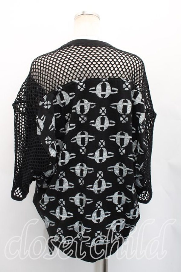 画像2: ヴィヴィアンウエストウッド 中古 / MUD ORBメッシュ切替半袖カットソー 00(ワンサイズ) 黒  H-26-01-11-046-to-IN-ZH (2)