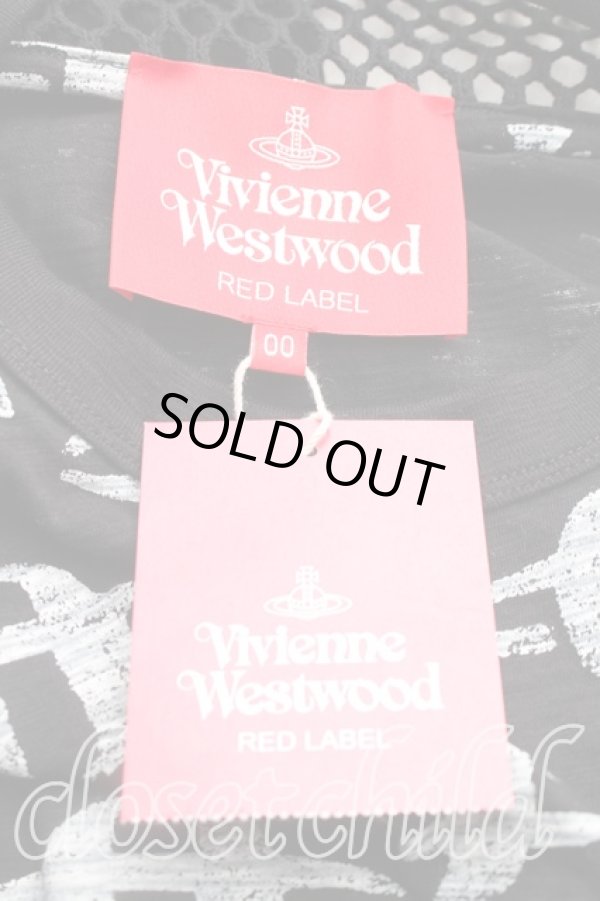 画像3: ヴィヴィアンウエストウッド 中古 / MUD ORBメッシュ切替半袖カットソー 00(ワンサイズ) 黒  H-26-01-11-046-to-IN-ZH (3)