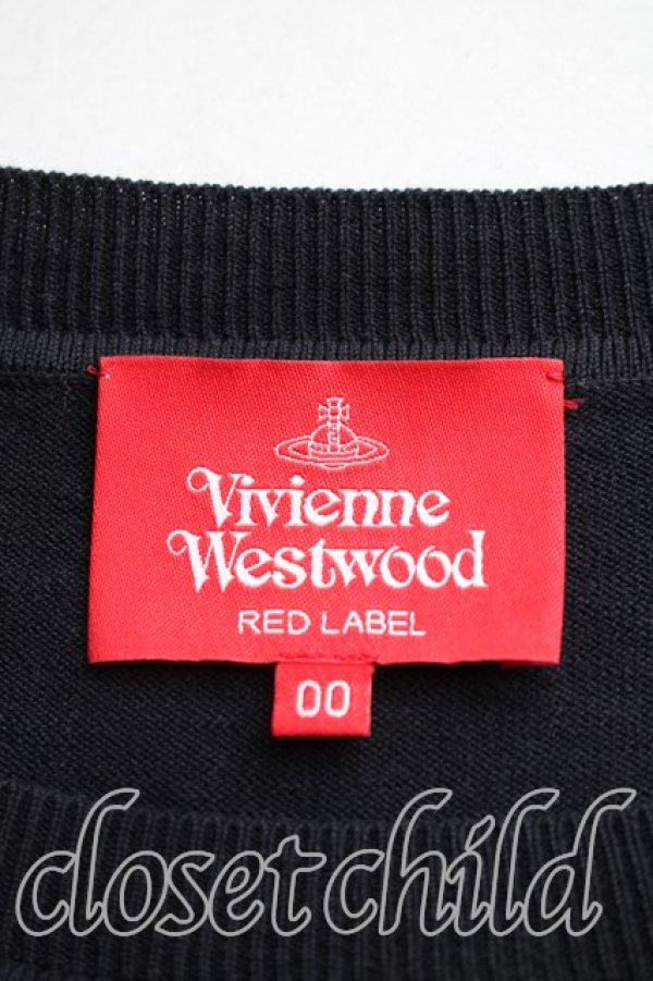 画像3: ヴィヴィアンウエストウッド 中古 / オーブ刺繍半袖サマーニット 00（ワンサイズ） 黒  H-26-01-11-047-to-IN-ZH (3)